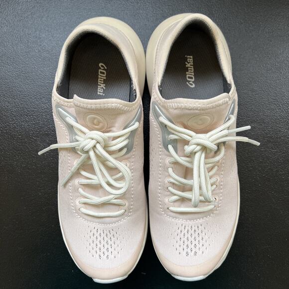 WOMEN OluKai Kaholo Womens Size 7.5 Shoes Pearl Blush Low Top Athletic Sneakers